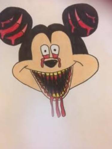 Scary Mickey Mouse thumb