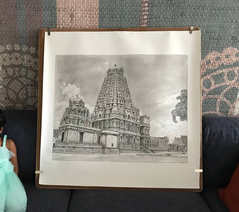 Original Photorealism Architecture Drawing by Shruthi Sakthi Anish