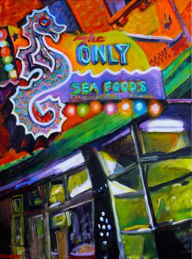 Original Contemporary Architecture Painting by Tiko Kerr