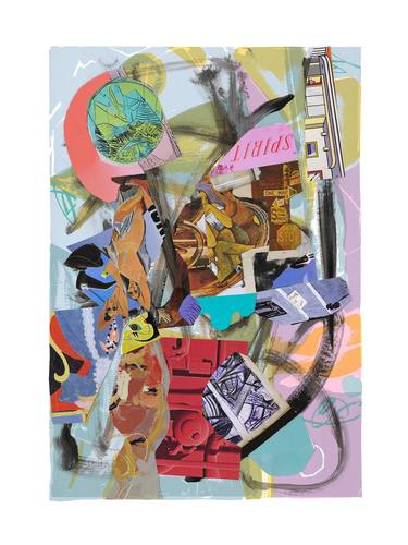 Original Abstract Collage by Tiko Kerr