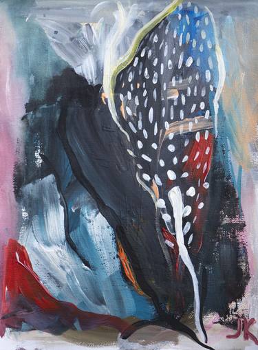 Original Abstract Expressionism Abstract Painting by Iuliia Kononenko
