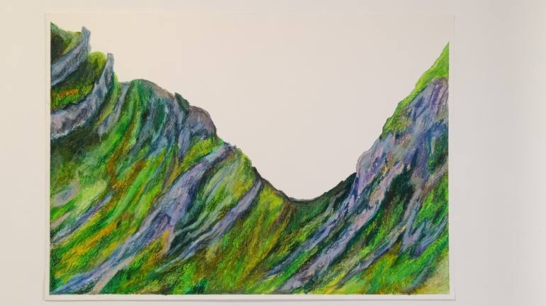 Original Impressionism Landscape Drawing by Tamara Njunjic