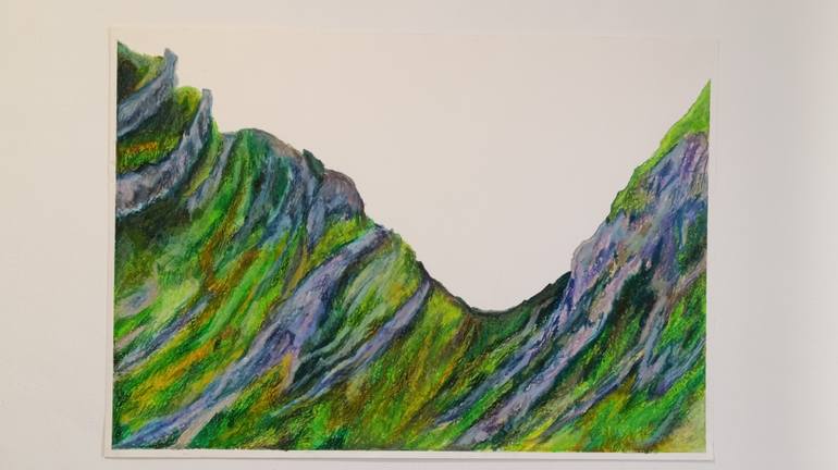 Original Impressionism Landscape Drawing by Tamara Njunjic