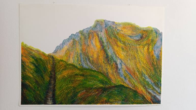 Original Impressionism Landscape Drawing by Tamara Njunjic