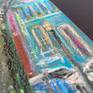 fragment of artwork and texture close up