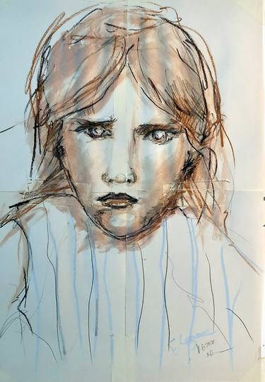 Original Figurative People Drawings by Natalia Politowa