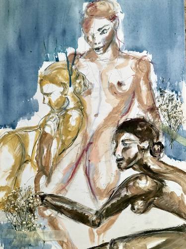 Original Figurative Nude Paintings by Natalia Politowa