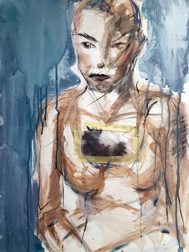 Original Abstract Nude Paintings by Natalia Politowa