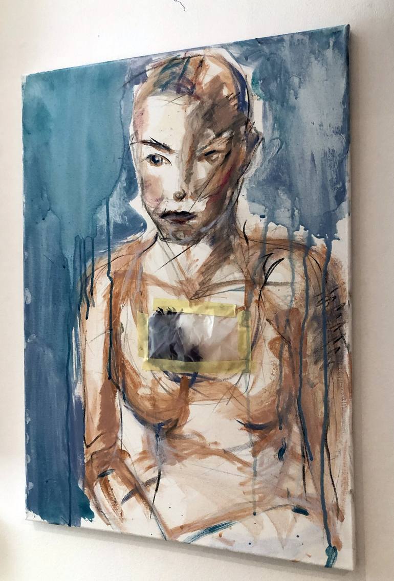 Original Abstract Nude Painting by Natalia Politowa
