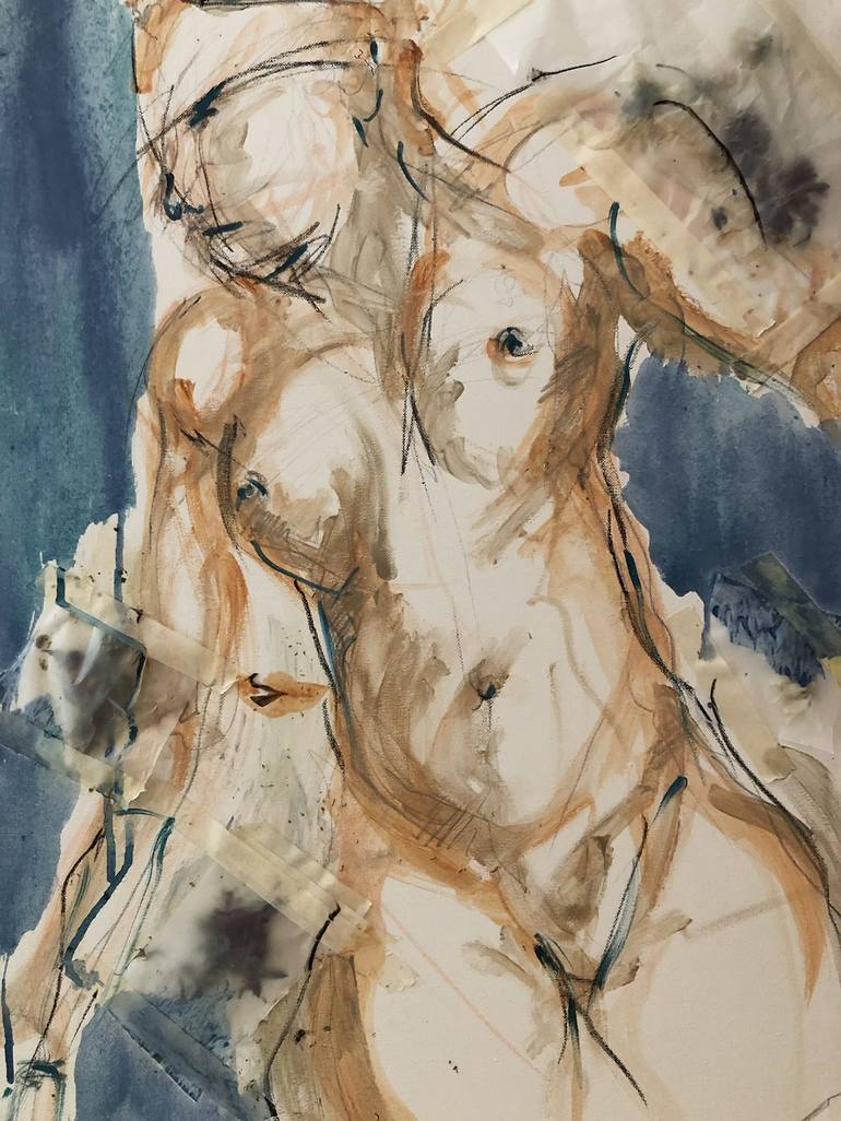 Original Fine Art Nude Painting by Natalia Politowa