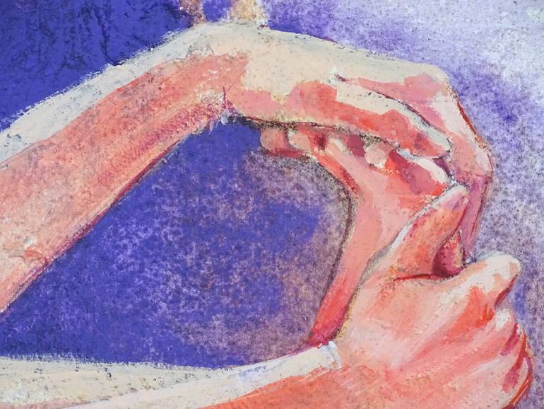 Original Expressionism Nude Painting by Sonia Valsecchi