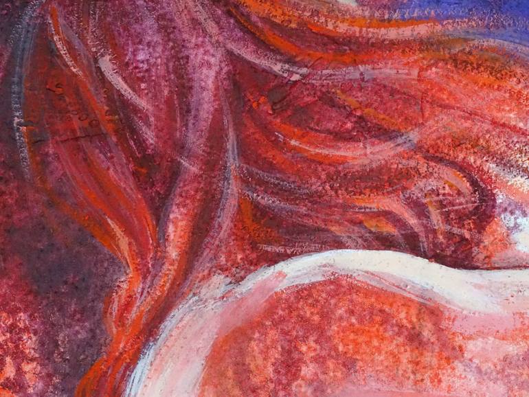 Original Expressionism Nude Painting by Sonia Valsecchi