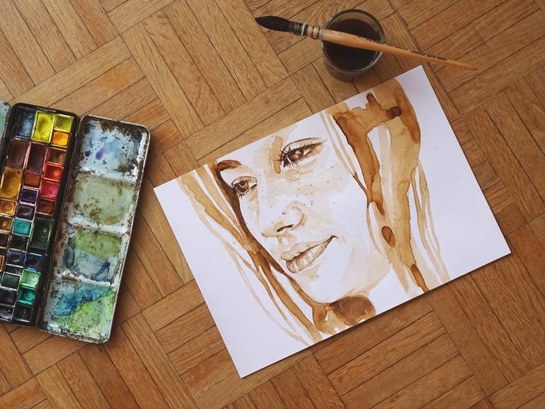 Original Portrait Painting by Sonia Valsecchi