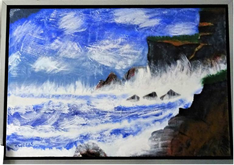 Original Contemporary Seascape Painting by Tom Deas