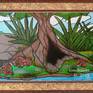 Painting in frame