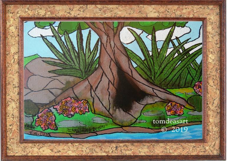 Original Fine Art Botanic Painting by Tom Deas