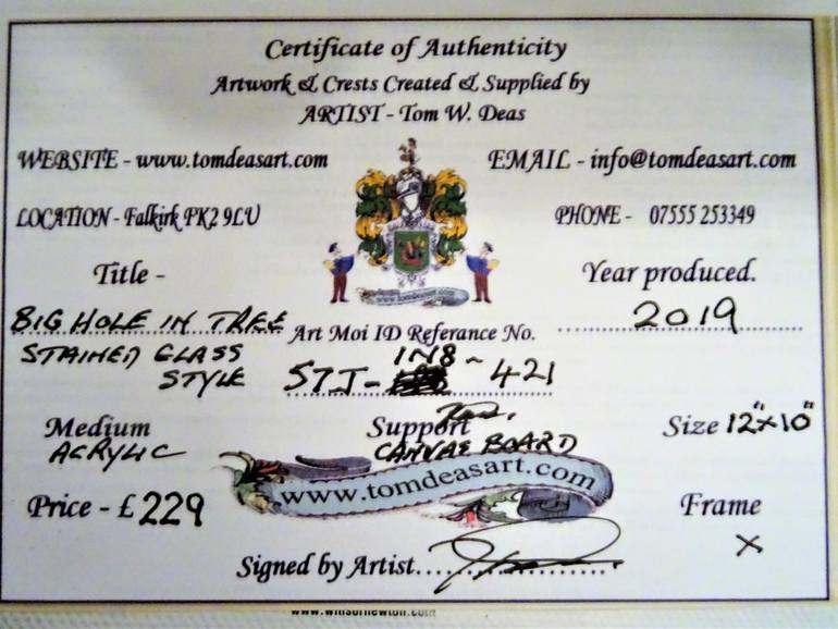 Original Fine Art Botanic Painting by Tom Deas