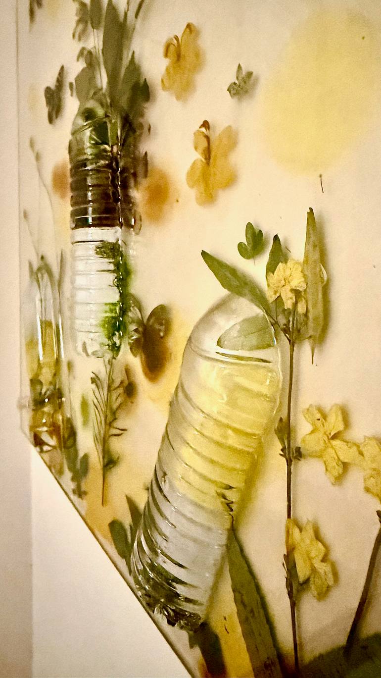 Original Abstract Nature Mixed Media by Eran Barnea