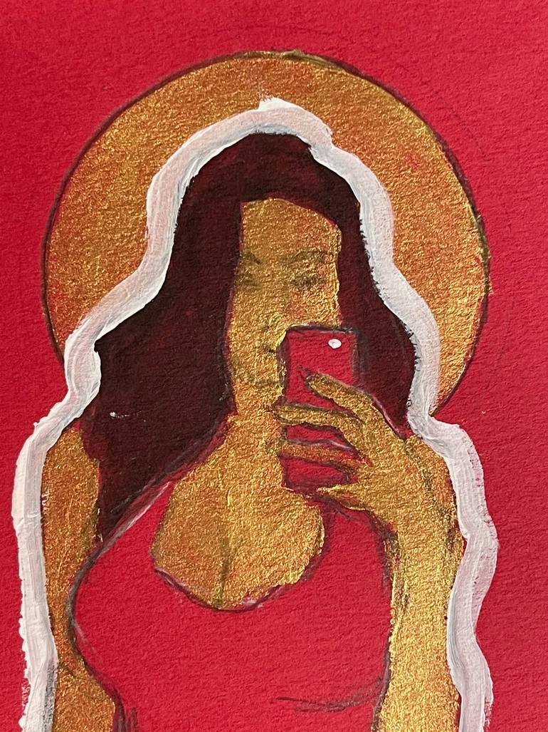 Original Figurative People Drawing by Eran Barnea