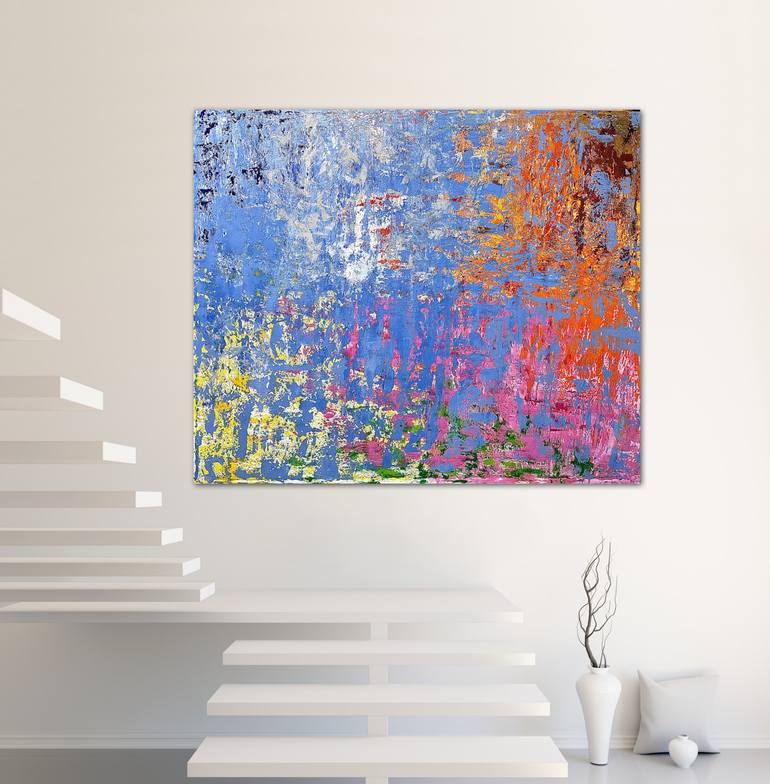 Original Abstract Expressionism Abstract Painting by Hala Elnaggar