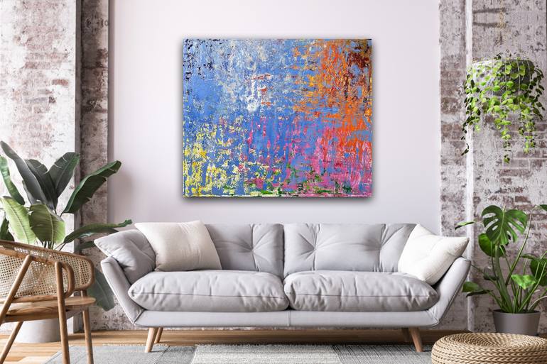 Original Abstract Expressionism Abstract Painting by Hala Elnaggar