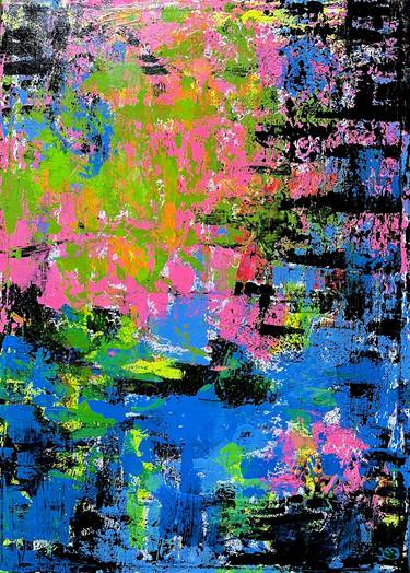 Print of Abstract Expressionism Abstract Paintings by Hala Elnaggar
