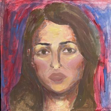 Original Fine Art Portrait Paintings by Hala Elnaggar