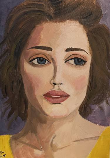 Print of Portrait Paintings by Hala Elnaggar
