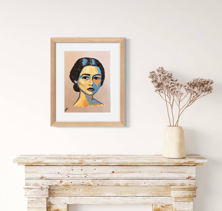 Original Portraiture People Drawing by Hala Elnaggar