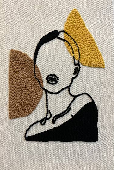Original Expressionism Women Mixed Media by Hala Elnaggar