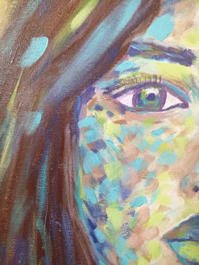 Original Expressionism People Painting by Hala Elnaggar