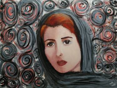 Original Expressionism Portrait Paintings by Hala Elnaggar