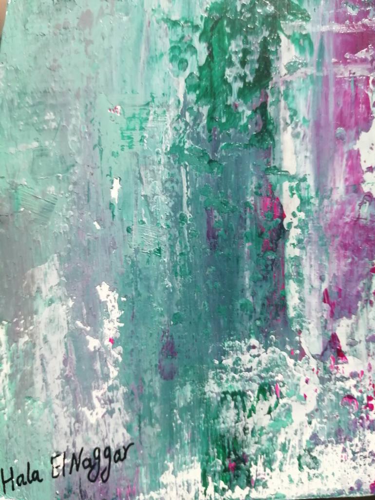 Original Abstract Expressionism Abstract Painting by Hala Elnaggar