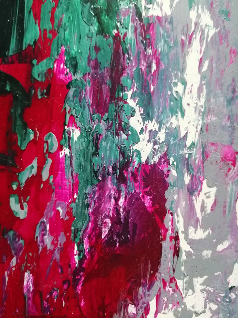 Original Abstract Expressionism Abstract Painting by Hala Elnaggar