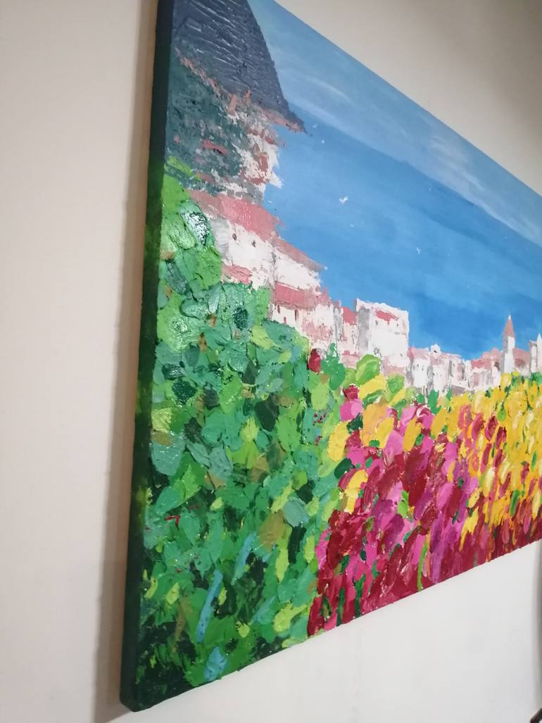 Original Abstract Landscape Painting by Hala Elnaggar