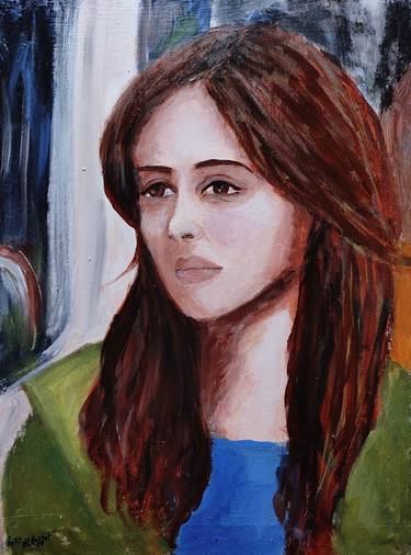 Print of Portrait Paintings by Hala Elnaggar