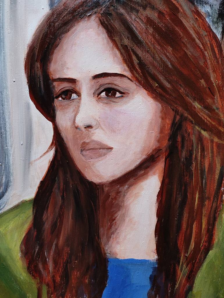 Original Portrait Painting by Hala Elnaggar