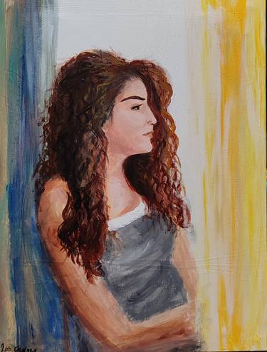 Print of Portraiture Portrait Paintings by Hala Elnaggar