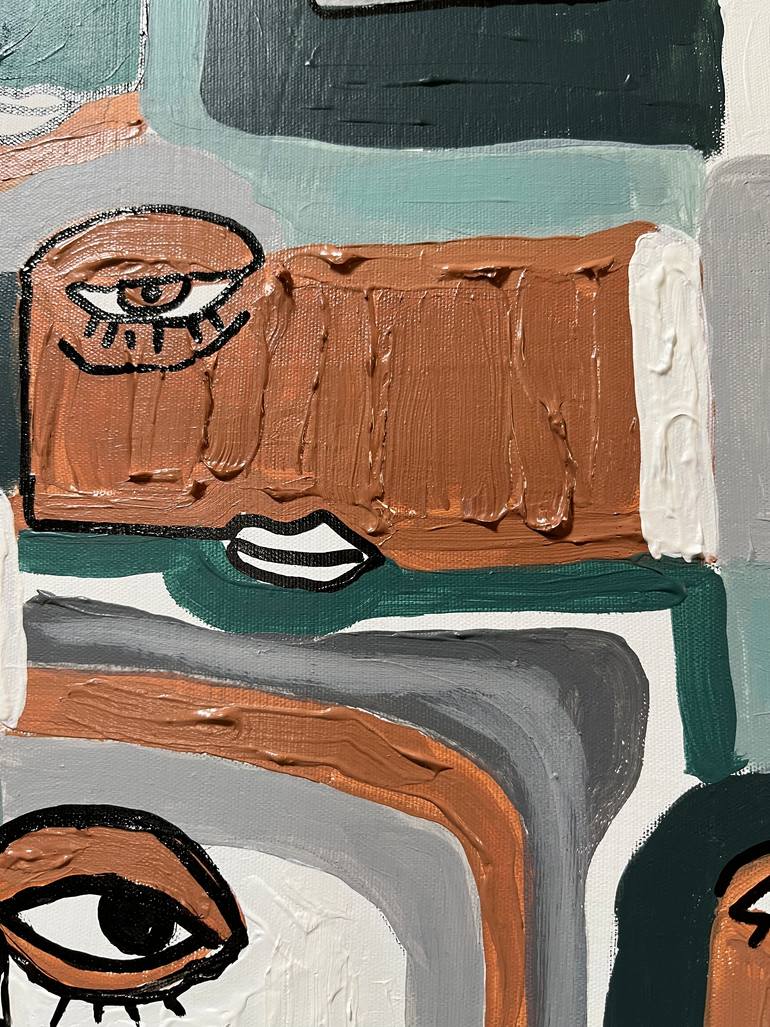 Original Abstract Expressionism Abstract Painting by Hala Elnaggar