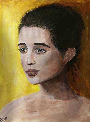 Print of Portrait Paintings by Hala Elnaggar