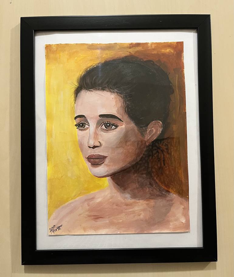 Original Portrait Painting by Hala Elnaggar