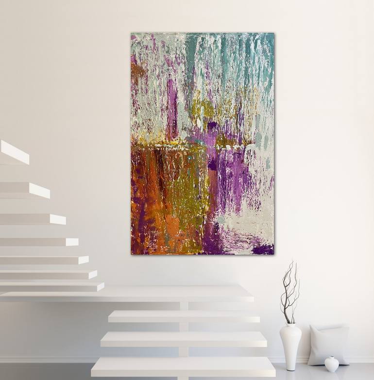 Original Abstract Expressionism Abstract Painting by Hala Elnaggar