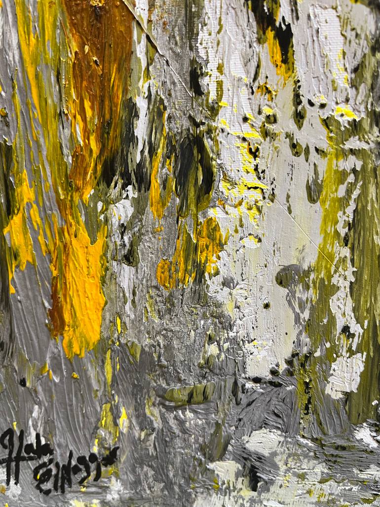 Original Abstract Expressionism Abstract Painting by Hala Elnaggar