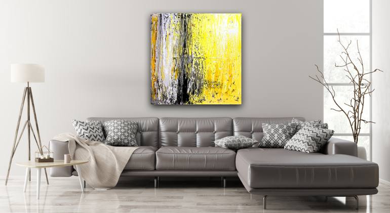 Original Abstract Expressionism Abstract Painting by Hala Elnaggar