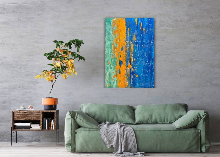 Original Abstract Expressionism Abstract Painting by Hala Elnaggar