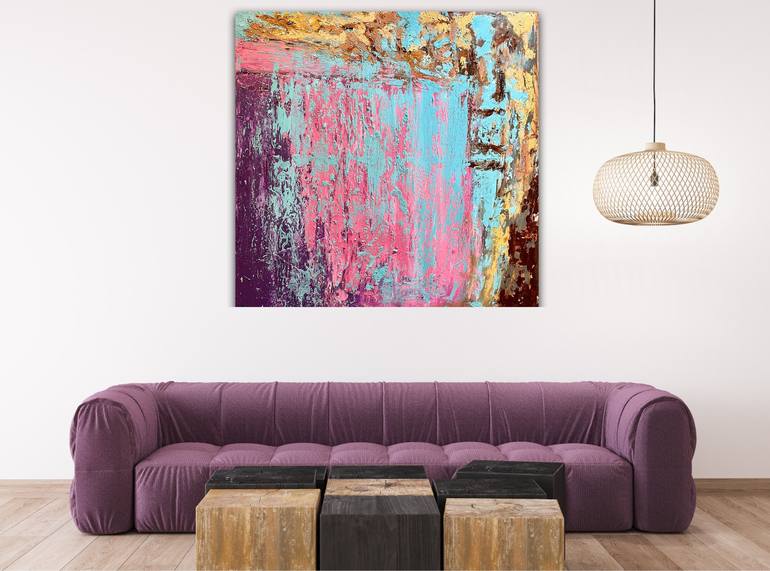 Original Abstract Expressionism Abstract Painting by Hala Elnaggar