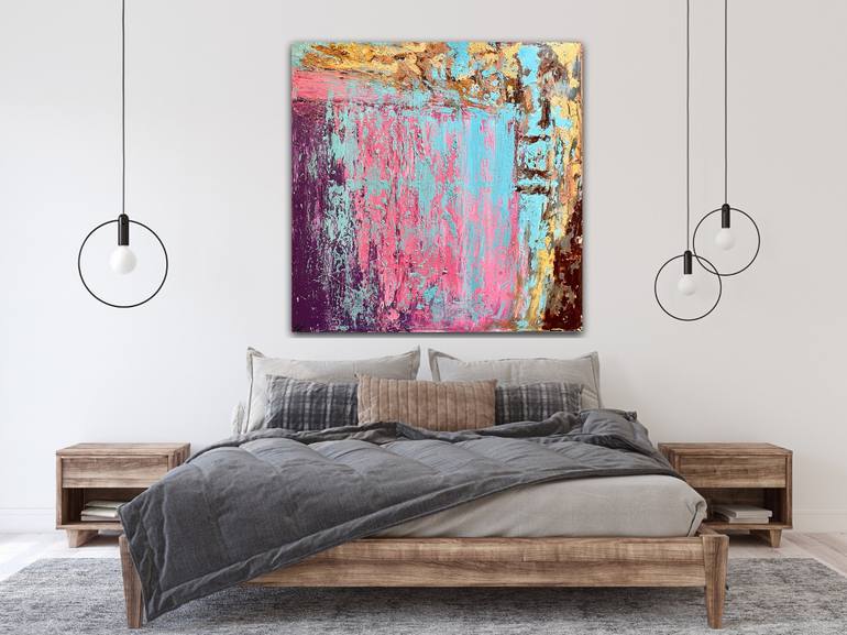 Original Abstract Expressionism Abstract Painting by Hala Elnaggar