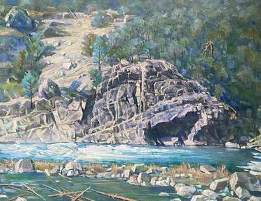 Original Fine Art Landscape Paintings by De Ma