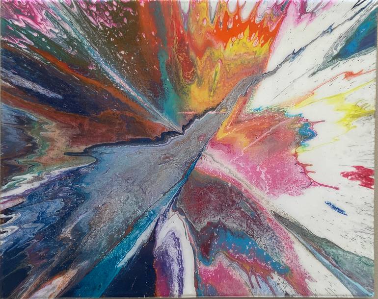 Original Impressionism Abstract Painting by Jordanne Fetrow