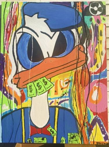 Donald Duck hates the acid rain thumb